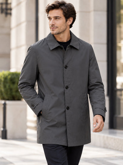Men's Waterproof Mid-Length Trench Coat【FREE SHIPPING】