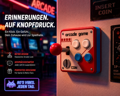 ⚡ Über 50.000+ verkauft!🎮 Retro Arcade Lichtschalter-Cover Verwandle jeden Lichtschalter in einen kleinen Spielmoment