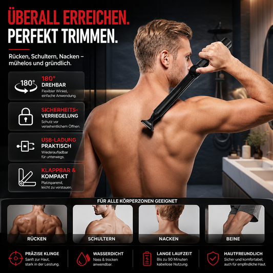 Körpertrimmer für Männer, der überall hinkommt