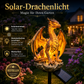 Solar Drachen Gartenfigur mit LED-Licht – Wetterfest, Automatisch & Kabellos