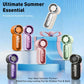 🌀Nur 14.99€ diesen Sommer!!!💨Mini-Handventilator mit LED-Anzeige –👍5-stufiger Turbo-Ventilator im Taschenformat.✨Über USB aufladbar, schnelle Kühlung für Reisen und beim Schminken. Das perfekte Geschenk.  Tragbare Kühlung