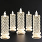 4er-Set LED-Kerzen mit Kristall-Optik