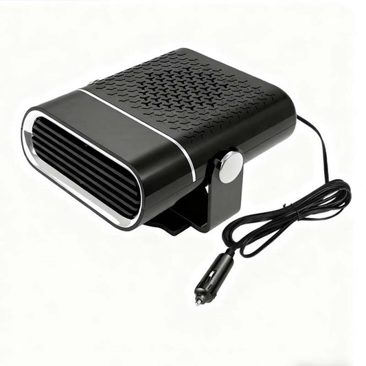 🚗🔥 Portable 2-in-1 car fan with heating function – 360° rotatable, fast defrosting, heating and ventilation, quiet and lightweight for winter and summer!
