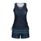 🏖️ Sommer-Sale 43% Rabatt 🏝️🩱Zweiteiliger Tankini– hochtailliert mit Bandeau-Top – perfekt für den Strand👙
