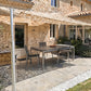 Verstärktes Tarnnetz für Terrassenpergola und Pavillon