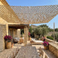 Verstärktes Tarnnetz für Terrassenpergola und Pavillon