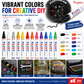 🎨12-Color Paint Marker Set – 6mm Chisel Tip for Custom Tire Lettering & DIY