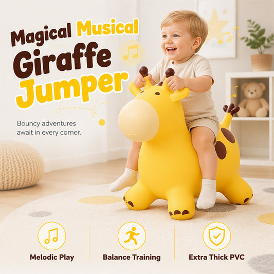 🎁 Hot Sale 50% OFF ⏳ Cute Giraffe Bouncy Animal Hopper for Kids ✈️ Free Shipping