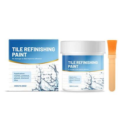 🔥Hot Sale 50% OFF🔥 White Tile Refinishing Paint with Brush